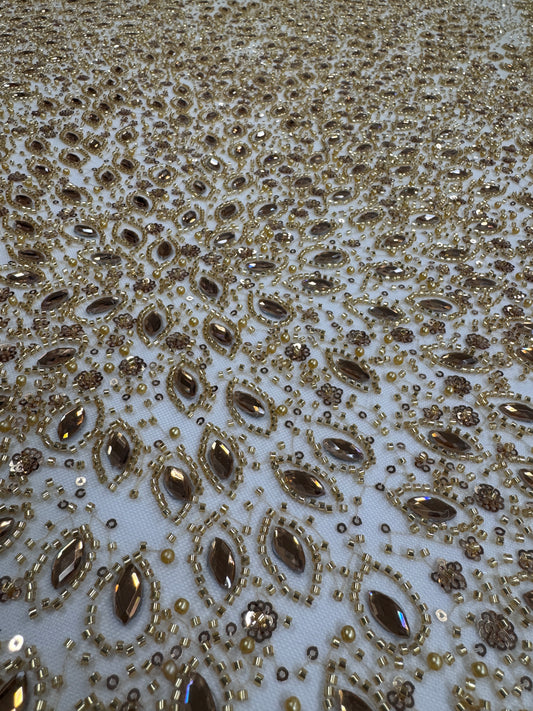 Dazzle Rhinestone beaded lace