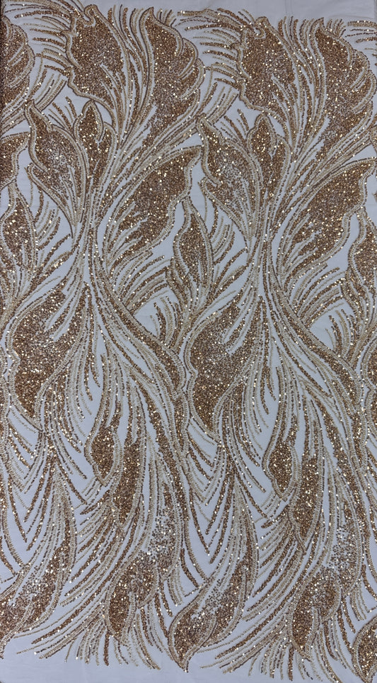 Plume Beaded Lace