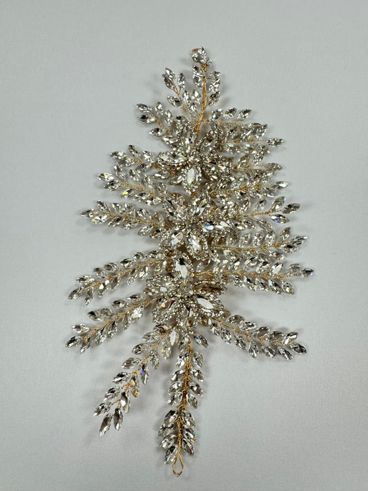 3D Flower Rhinestone Applique