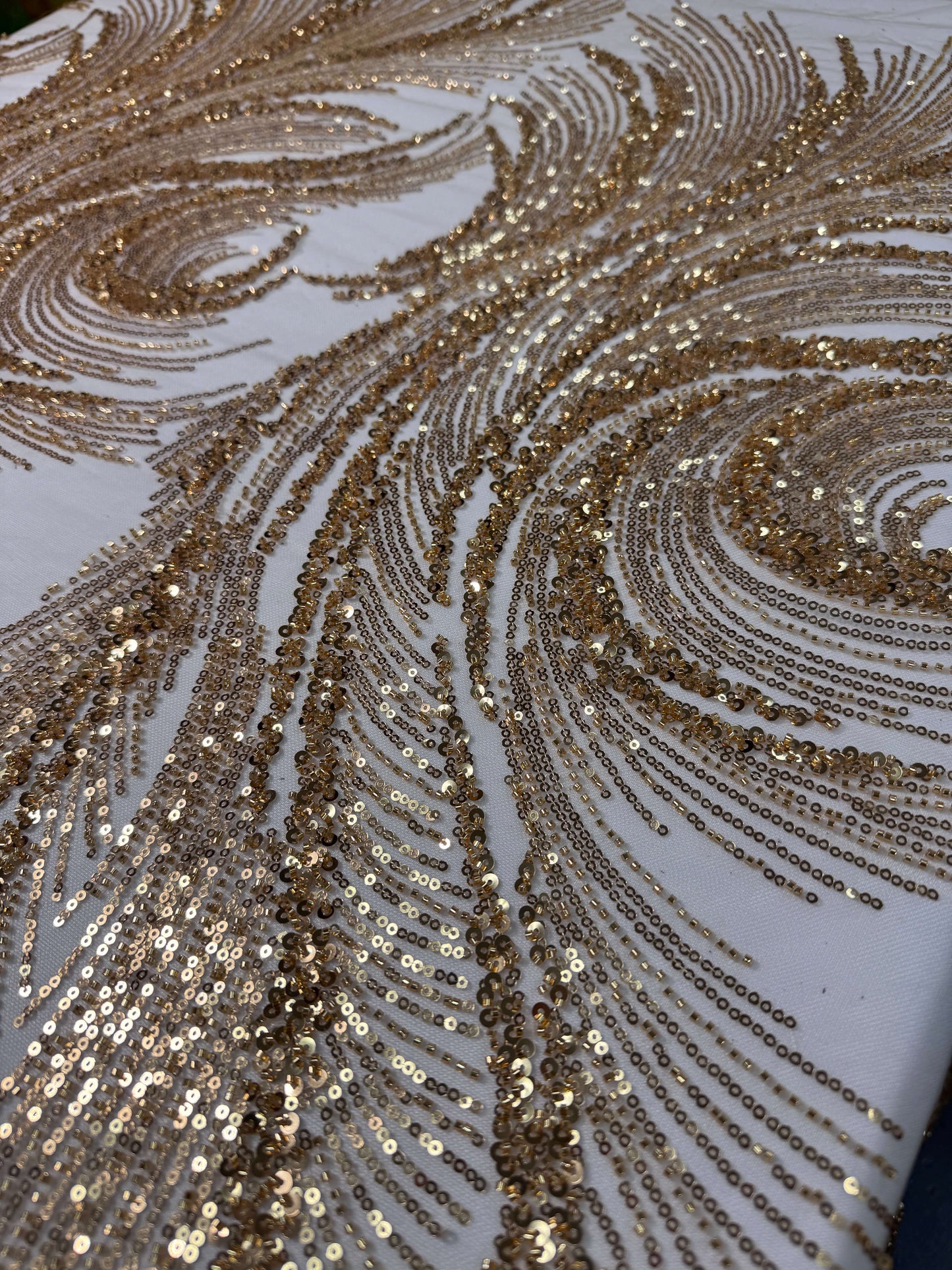 Swirl Beaded Lace