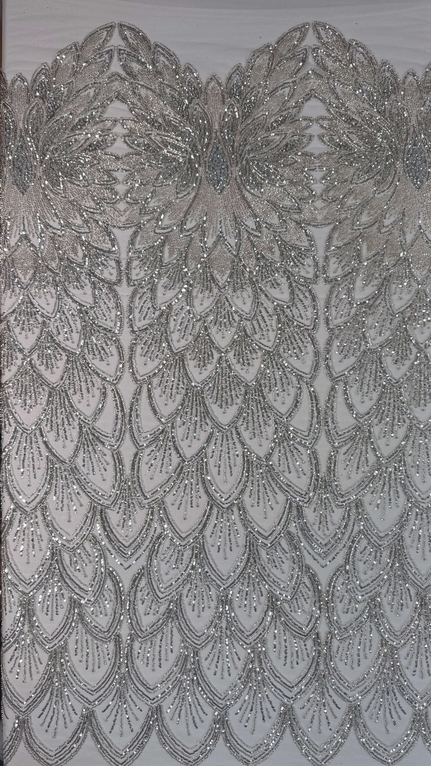 Petal Art Deco Beaded Lace