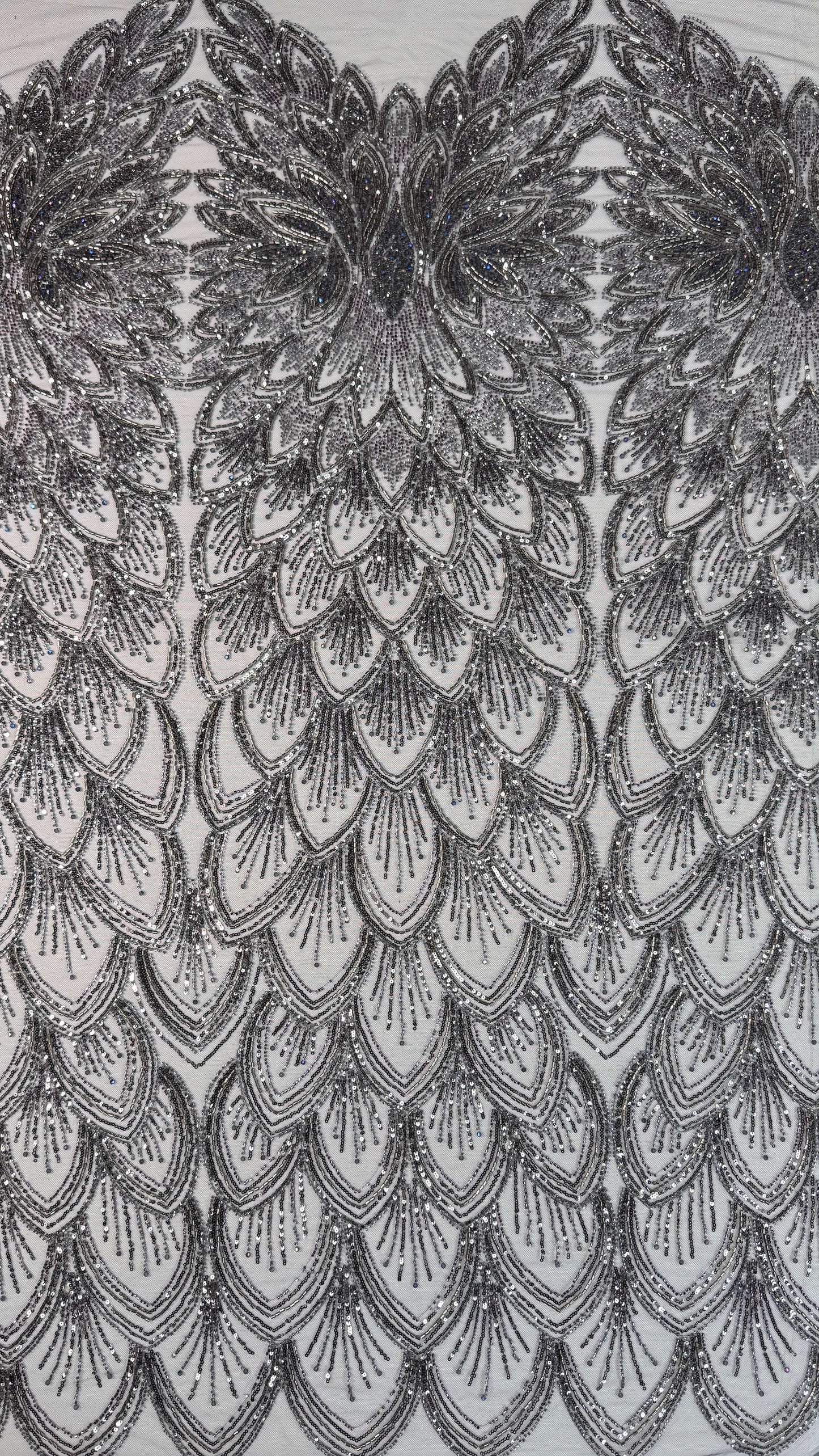 Petal Art Deco Beaded Lace