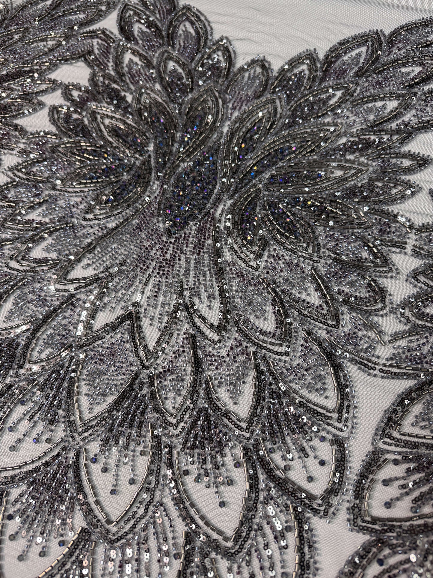 Petal Art Deco Beaded Lace