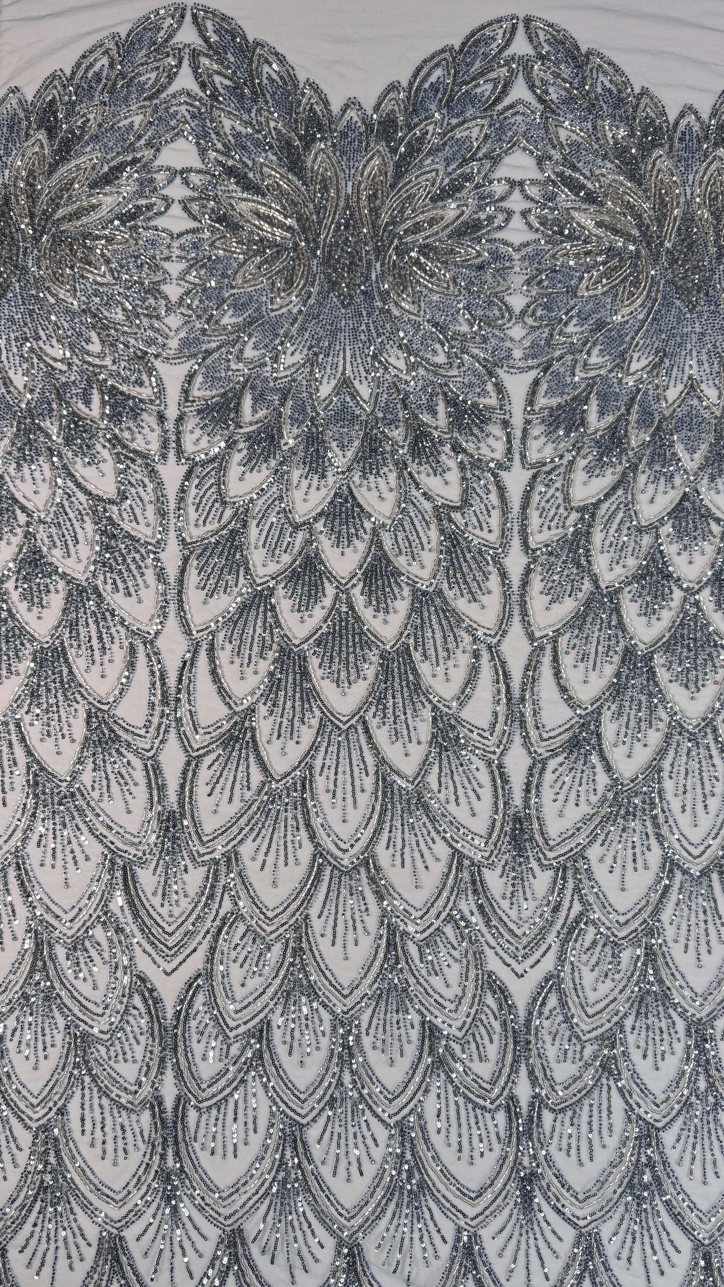 Petal Art Deco Beaded Lace