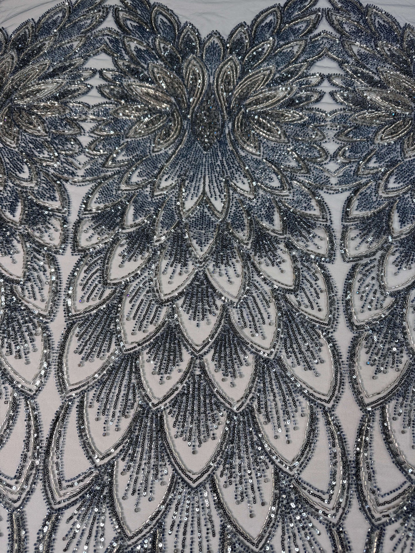 Petal Art Deco Beaded Lace