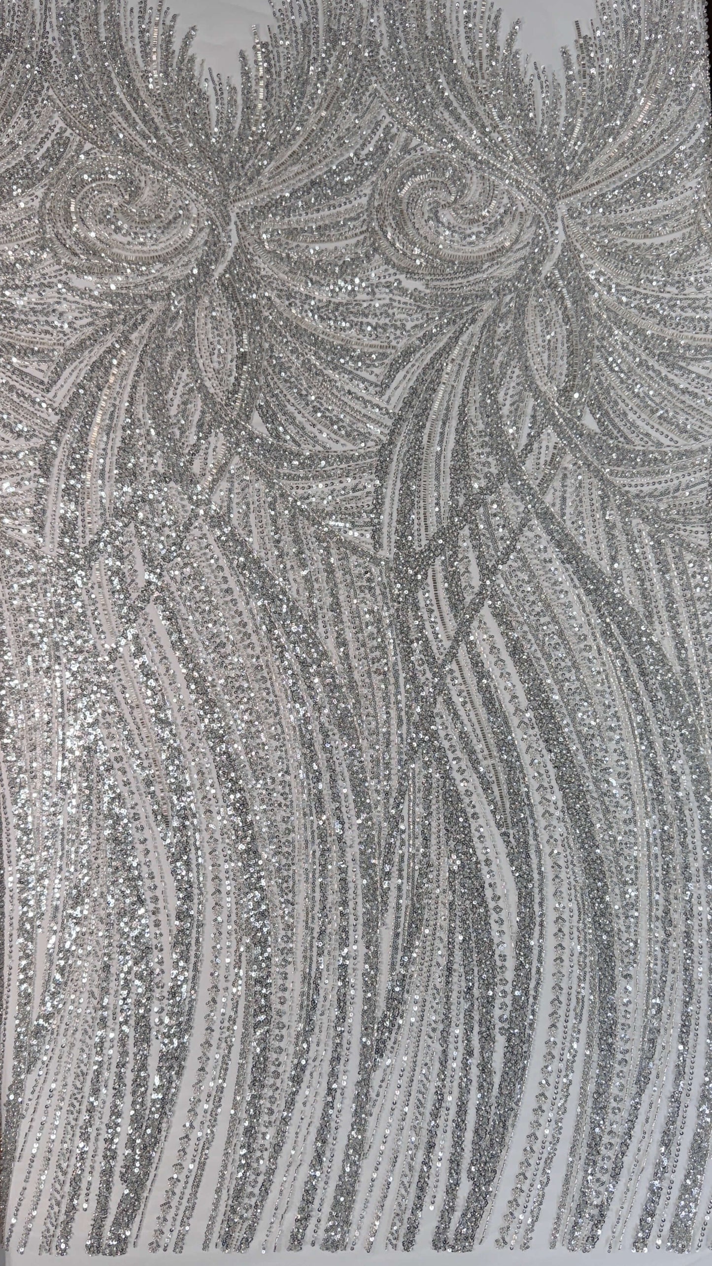 Full Swirl Elegant Beaded Lace