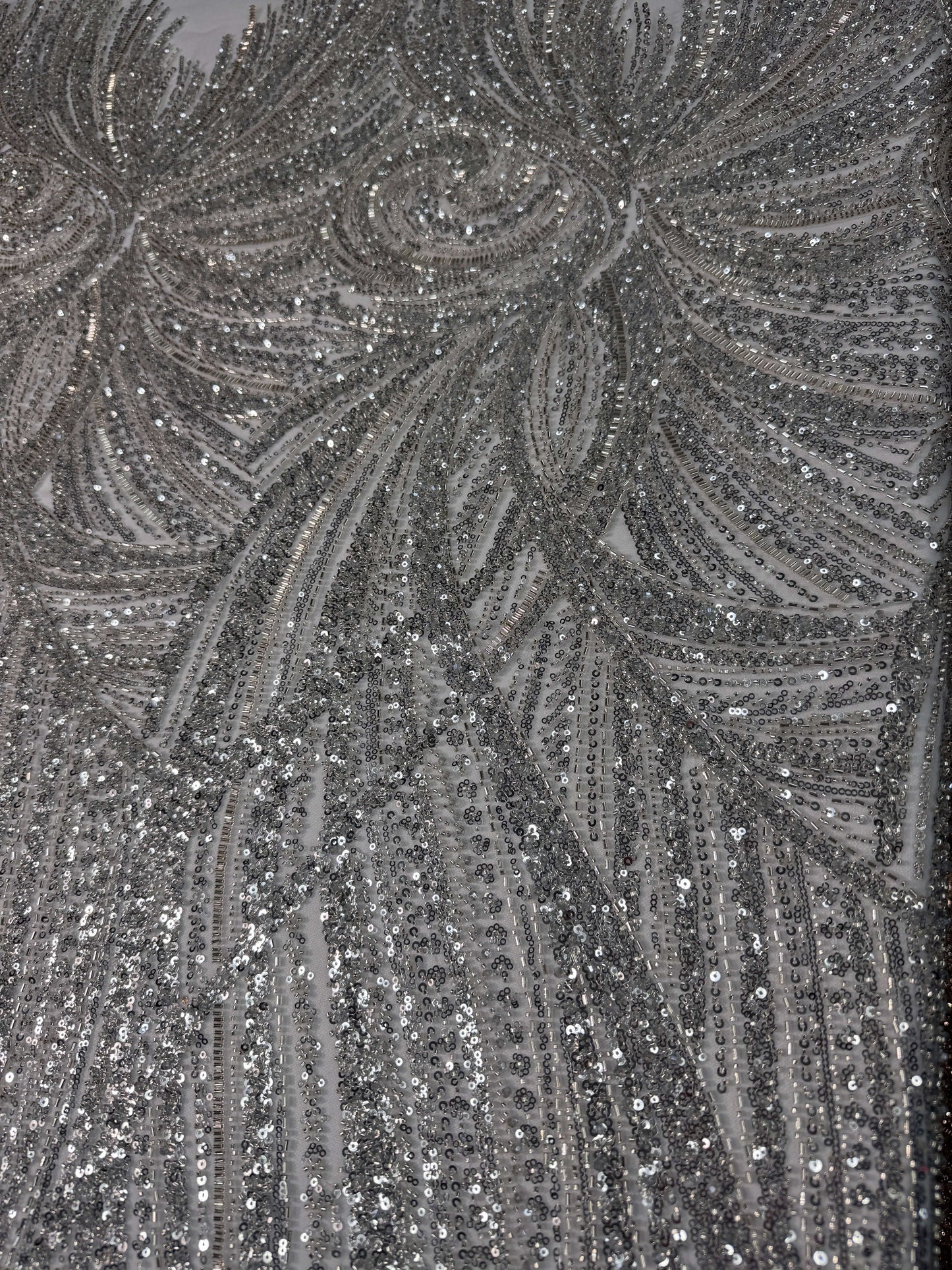 Full Swirl Elegant Beaded Lace