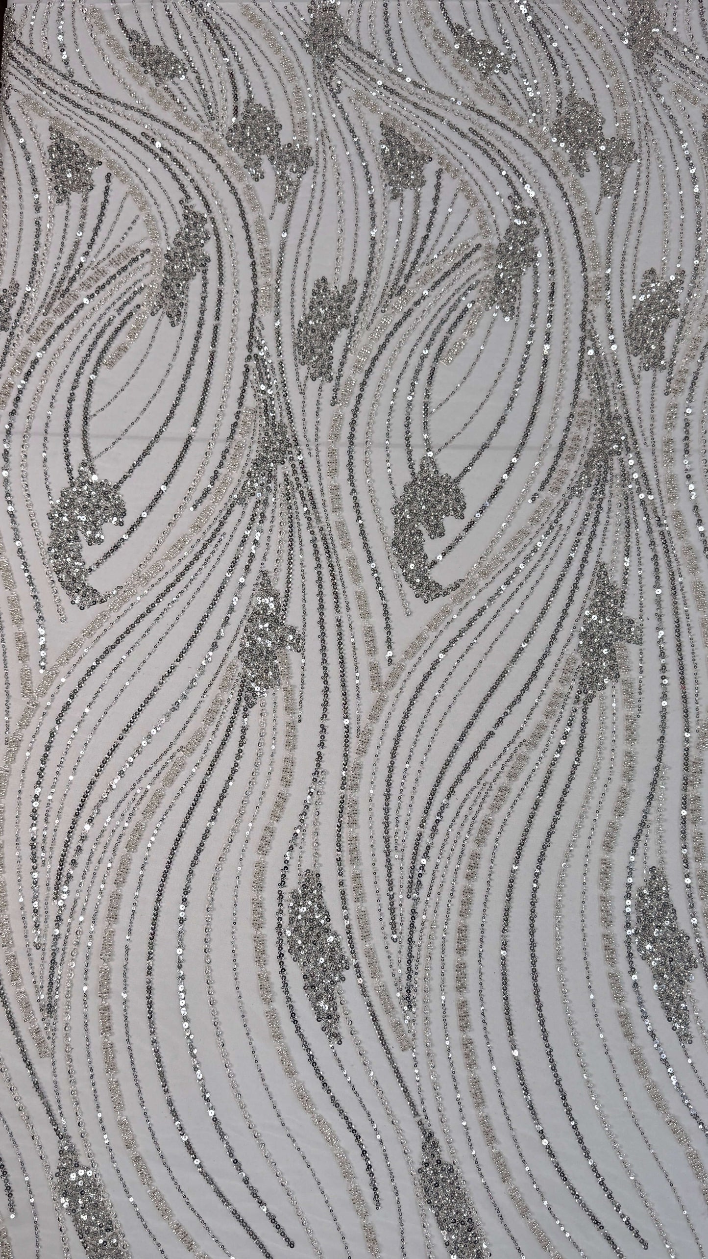Minimal Wave Beaded Lace
