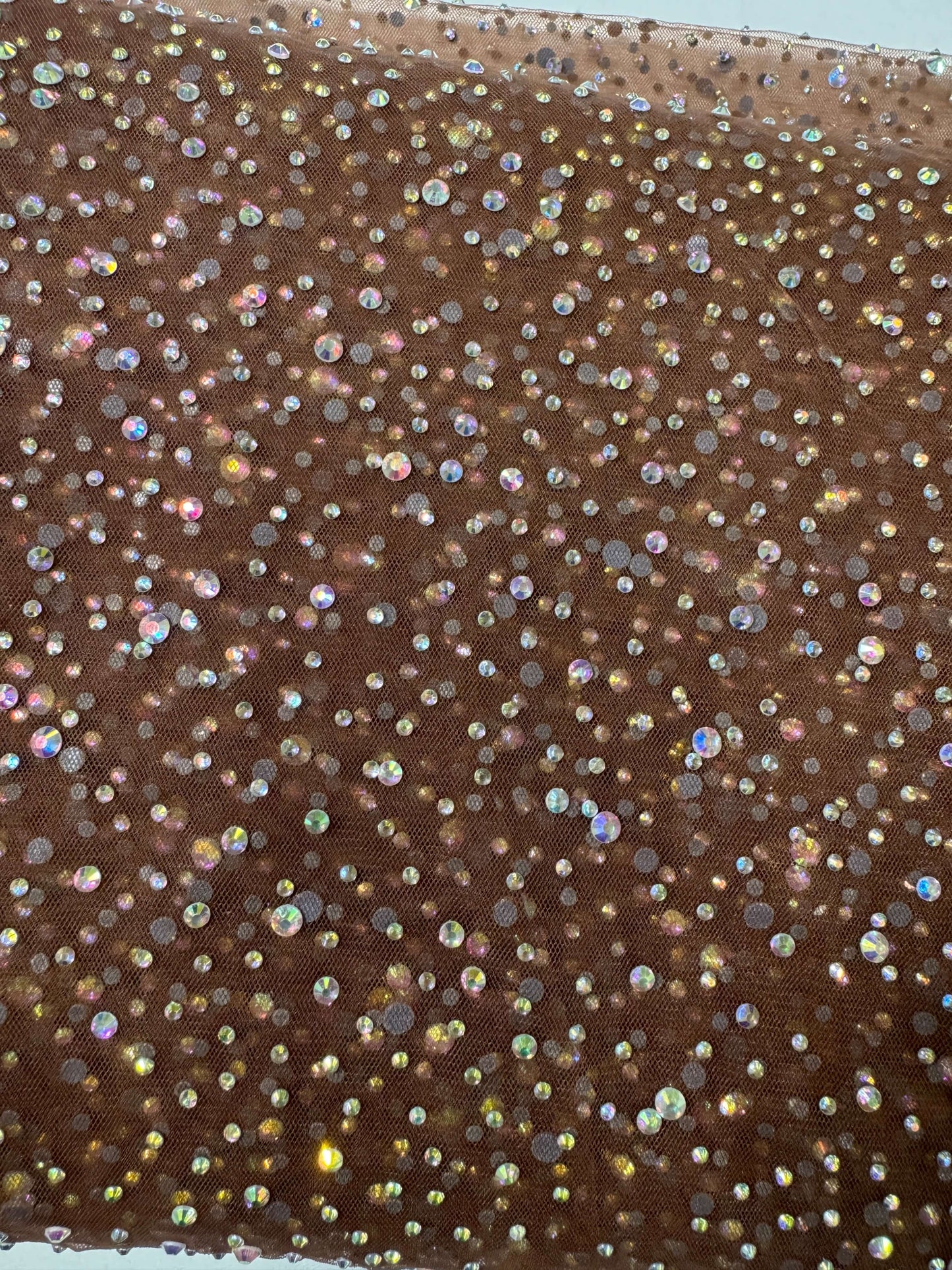 Rhinestone Invisible Mesh