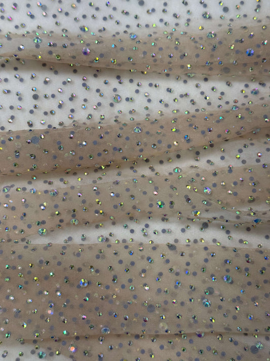 Rhinestone Invisible Mesh