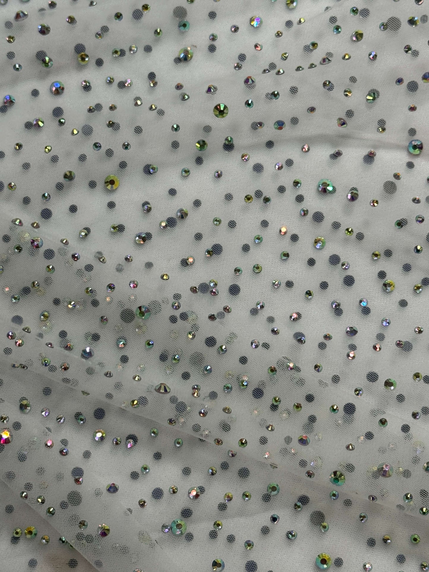 Rhinestone Invisible Mesh