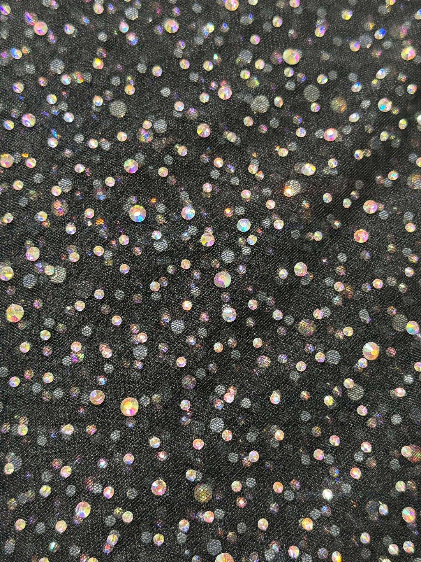 Rhinestone Invisible Mesh