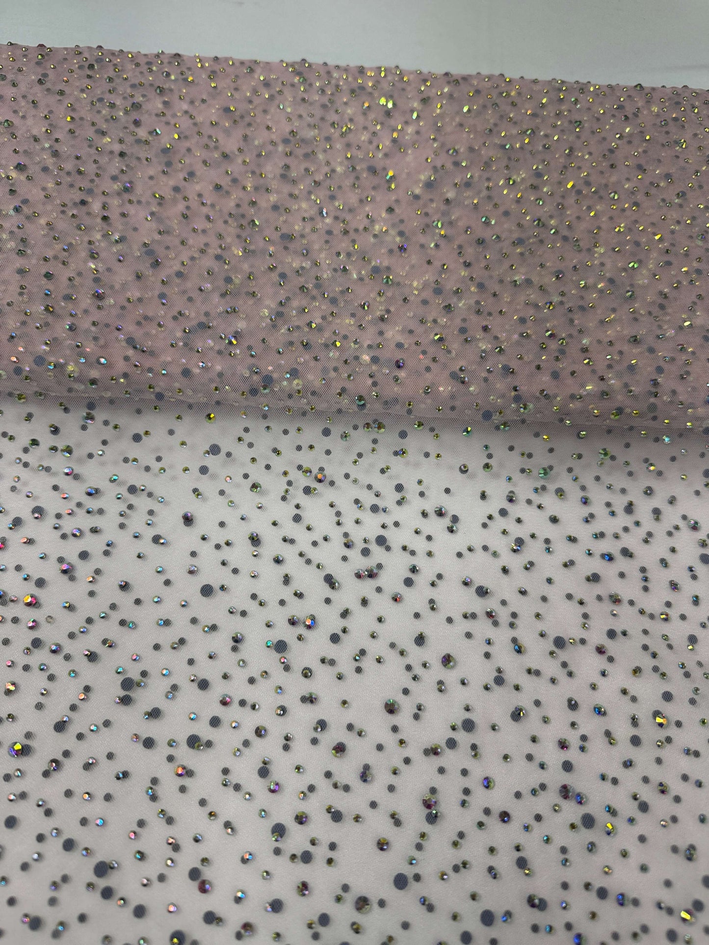 Rhinestone Invisible Mesh