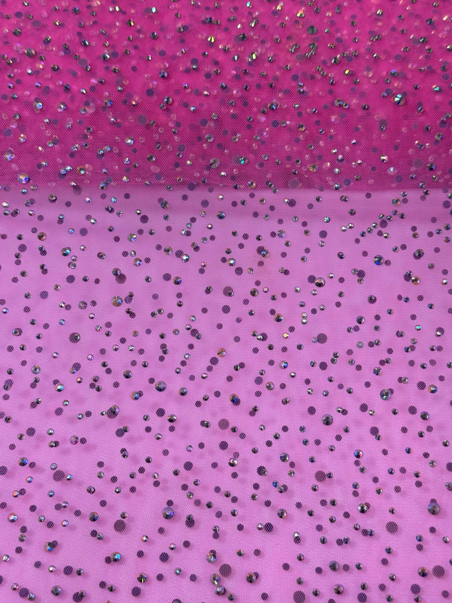 Rhinestone Invisible Mesh