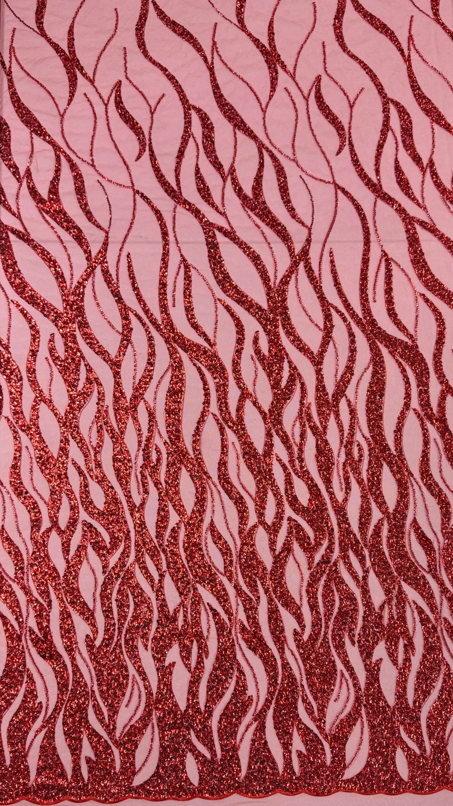 Flame Beaded Lace