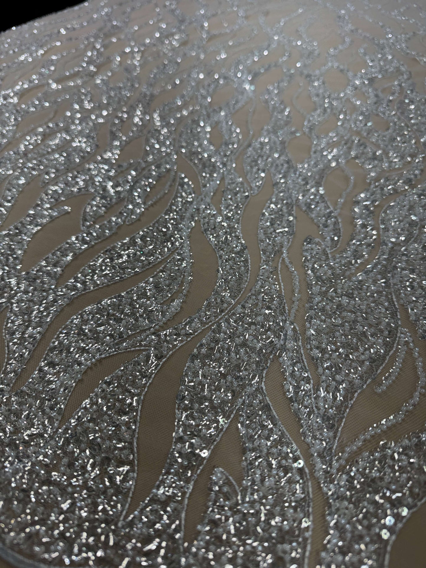 Flame Beaded Lace