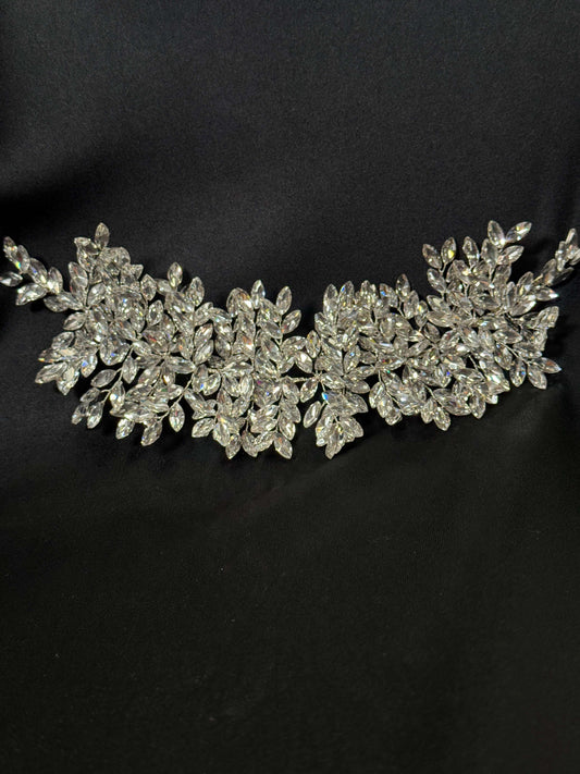 Long 3-d rhinestone Applique