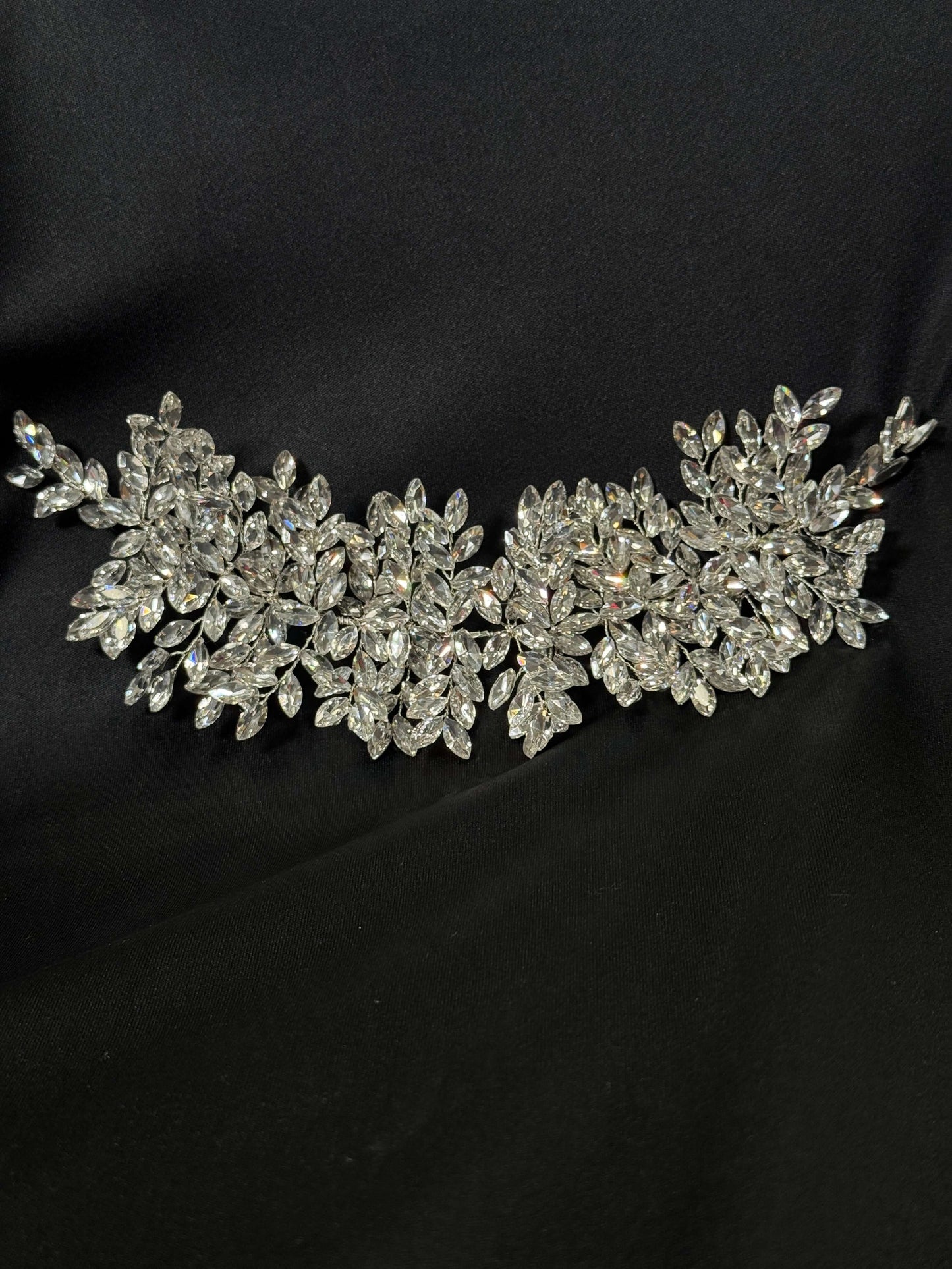 Long 3-d rhinestone Applique