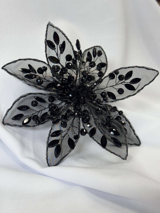 Large sheer round 3d flower