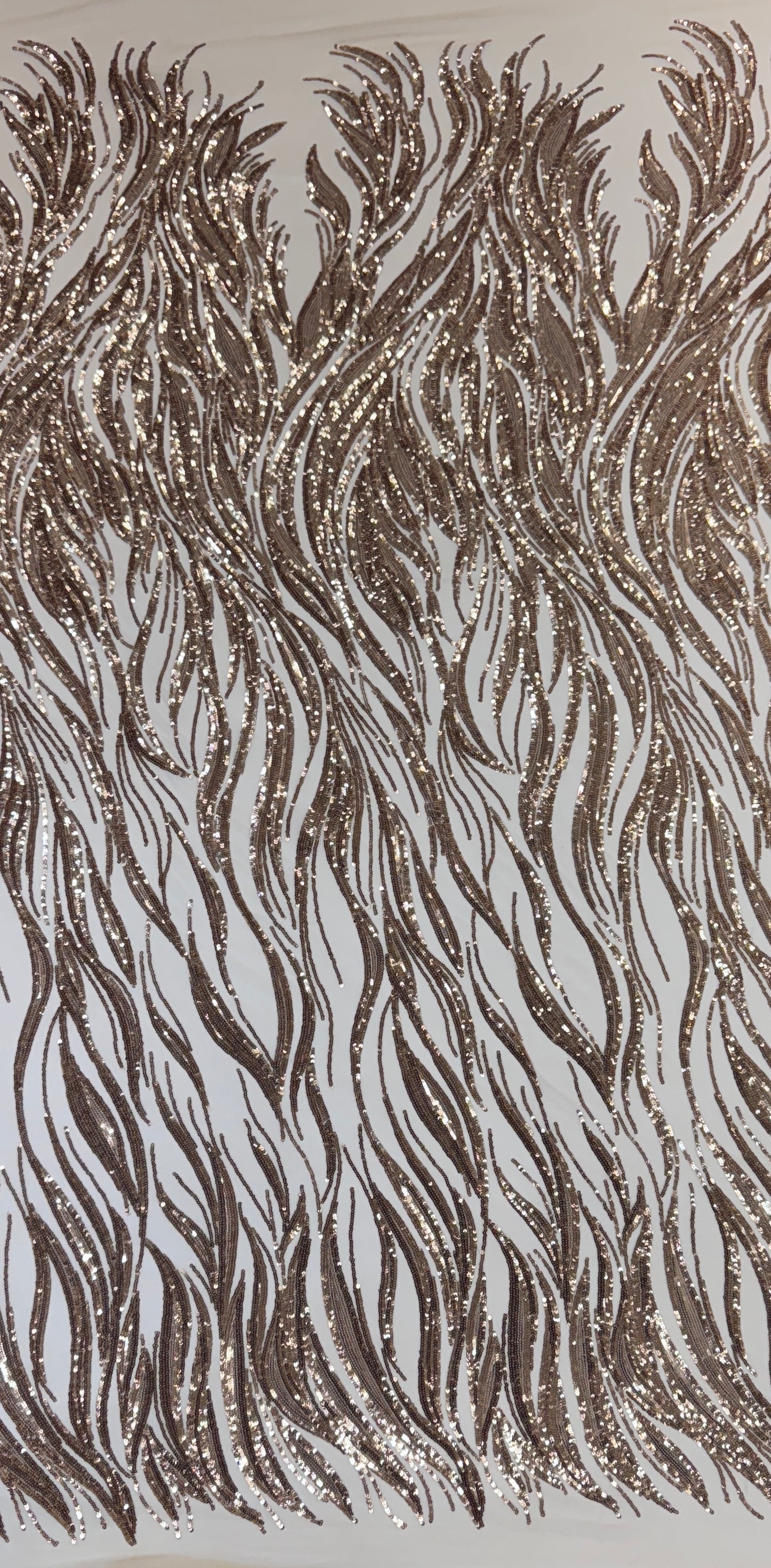 Flame elegant sequin mesh