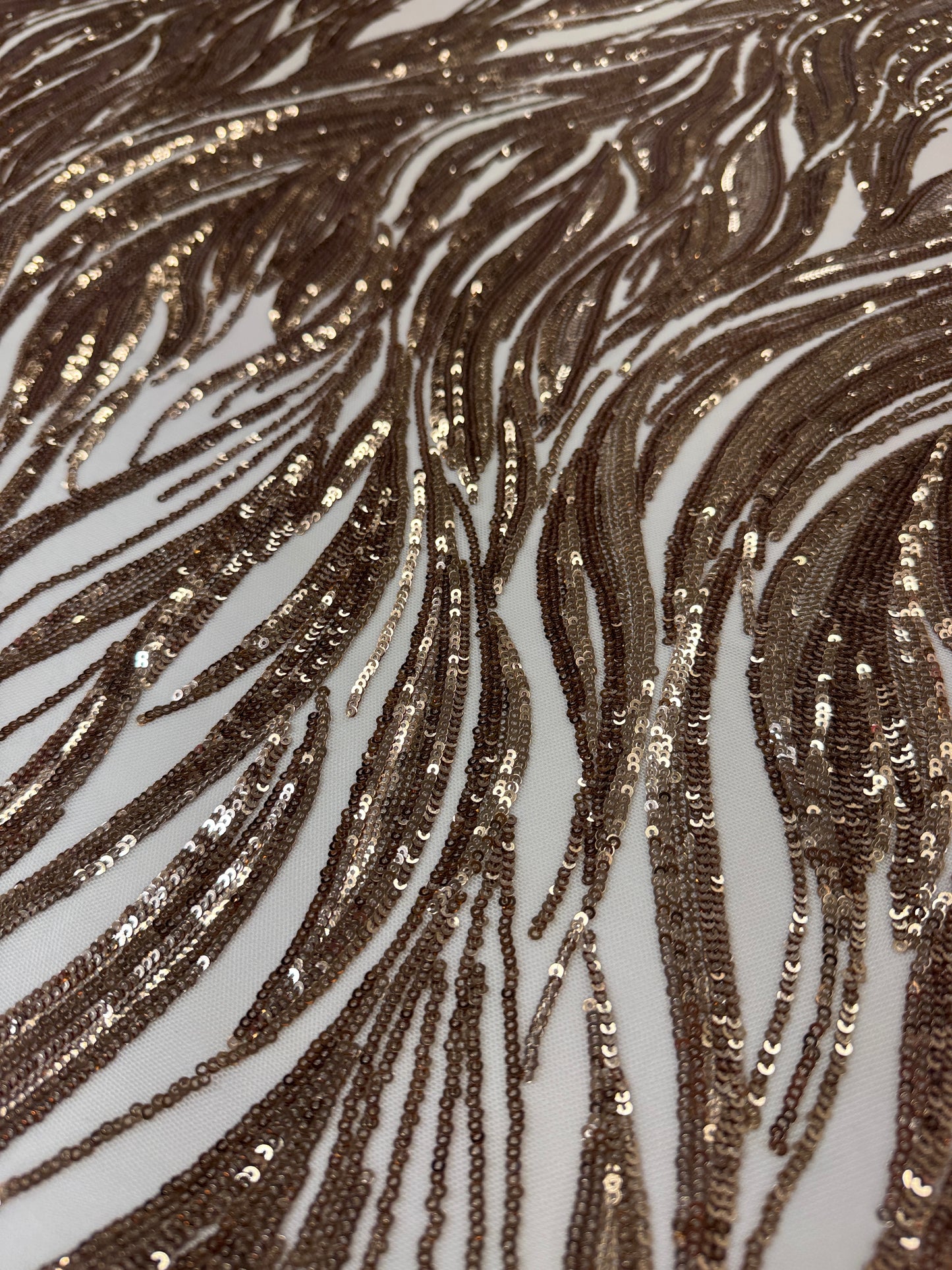 Flame elegant sequin mesh