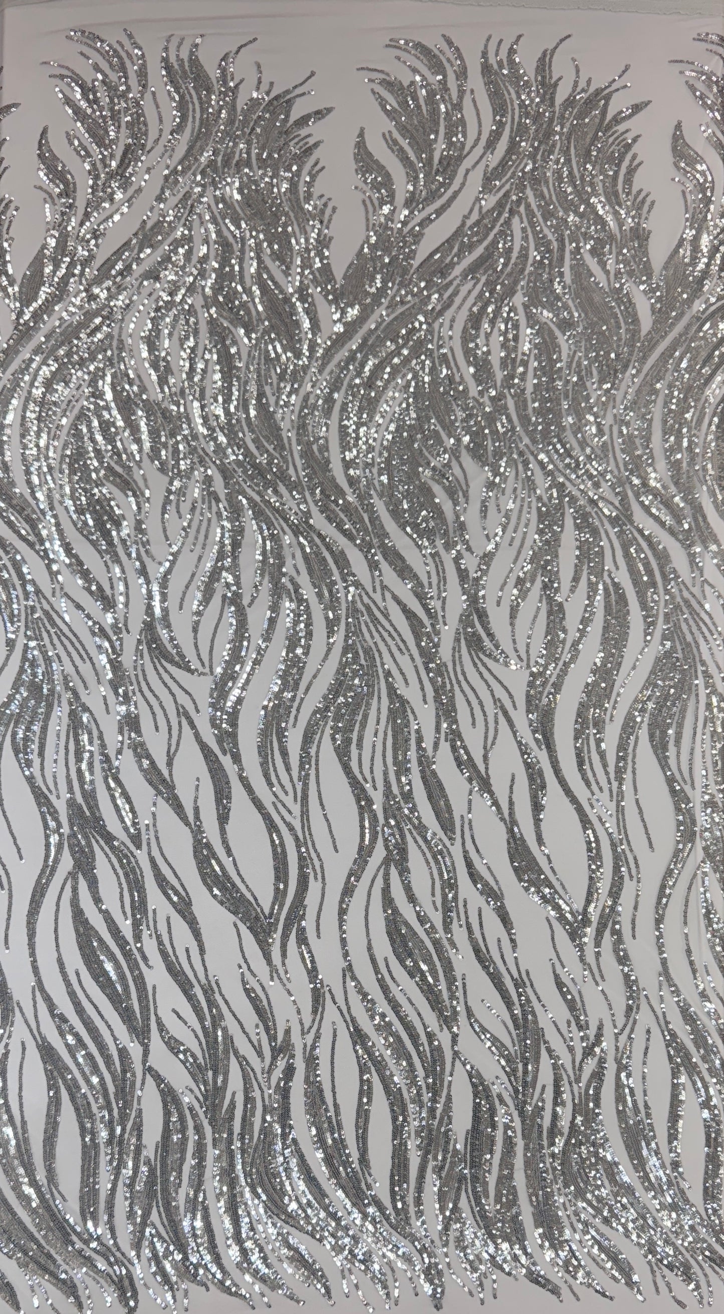 Flame elegant sequin mesh