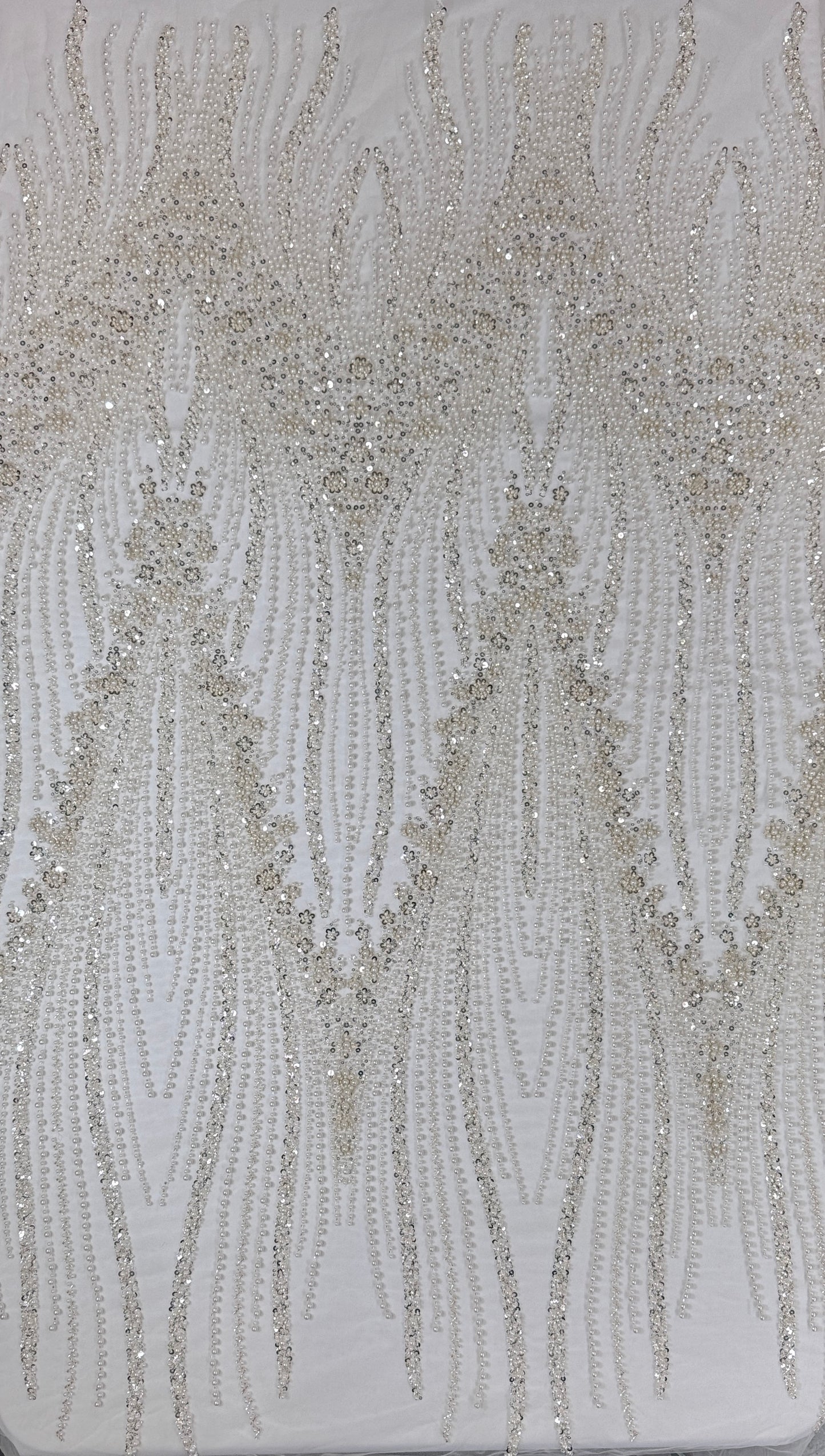 Pearl wave elegant beaded lace