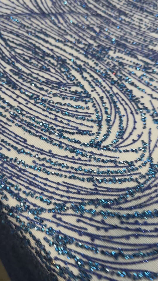 Glitter lace mesh Full elegant design