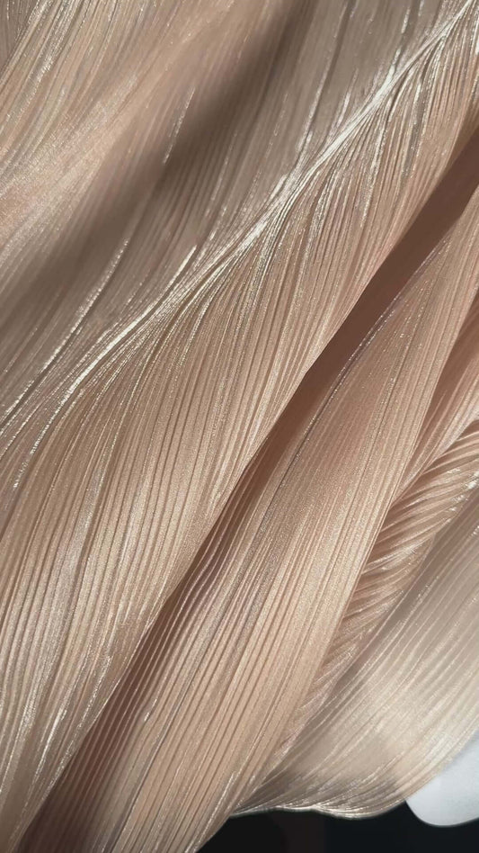 Pleated Liquid Organza