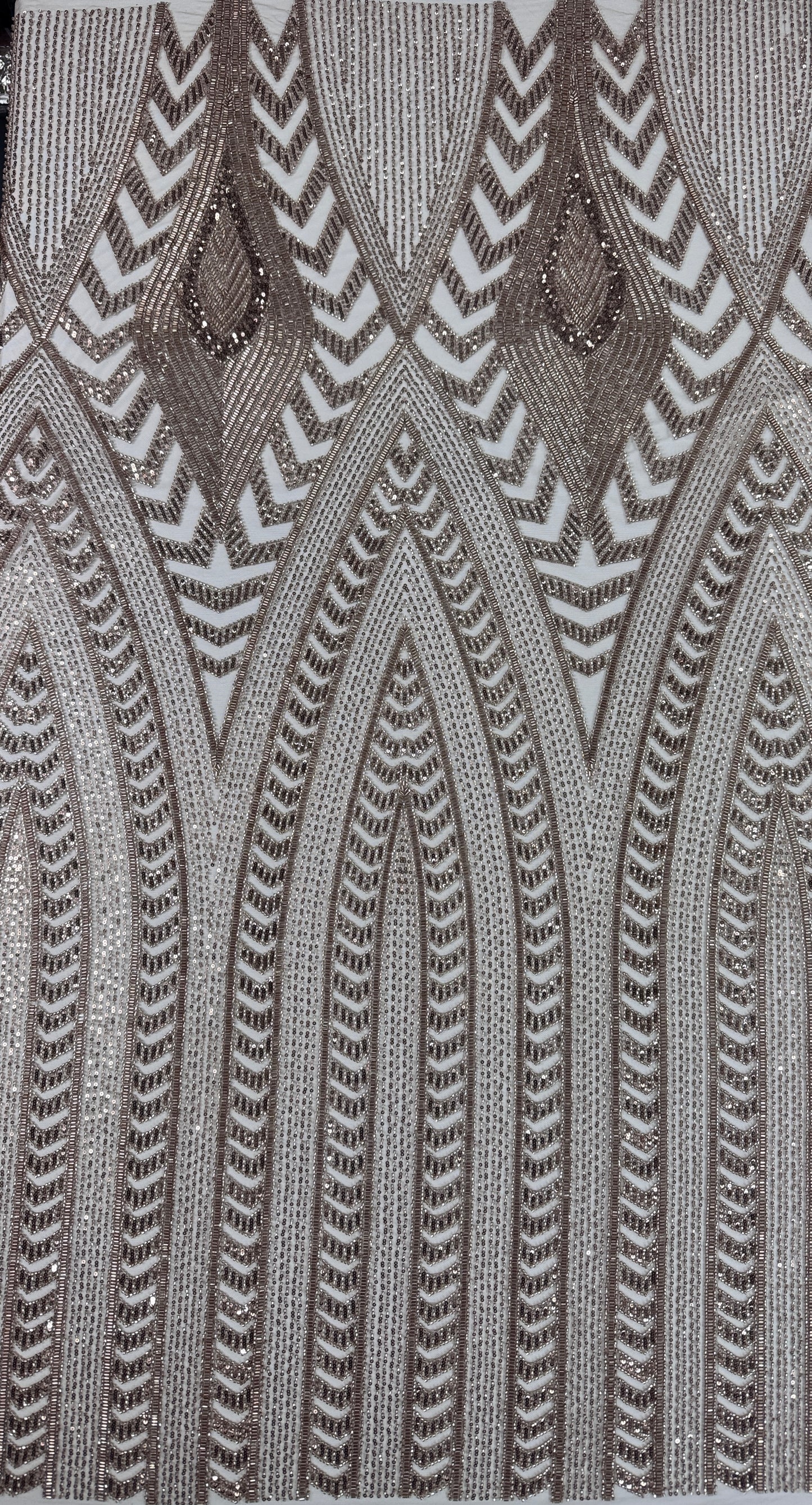 Deco luxury beaded lace