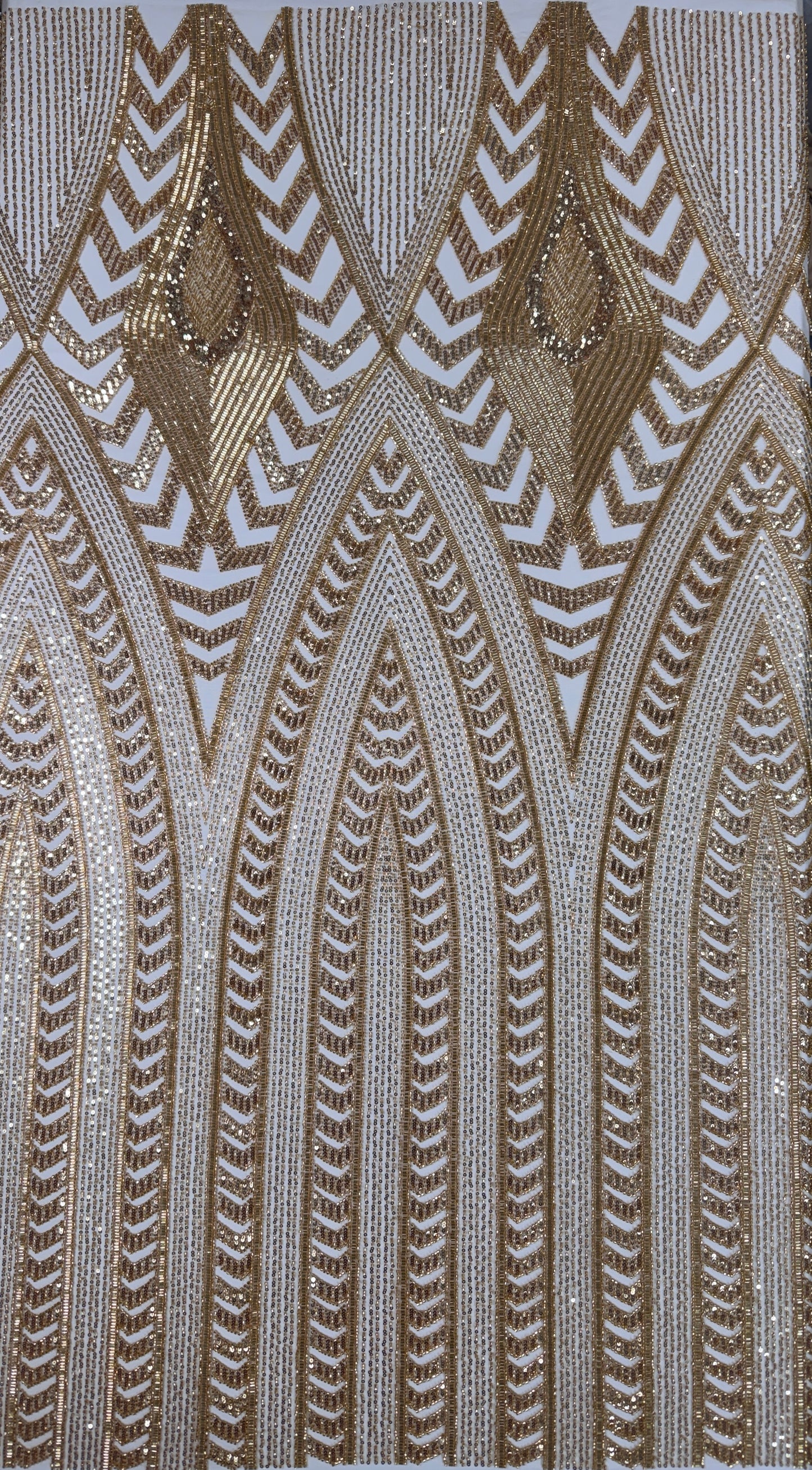 Deco luxury beaded lace