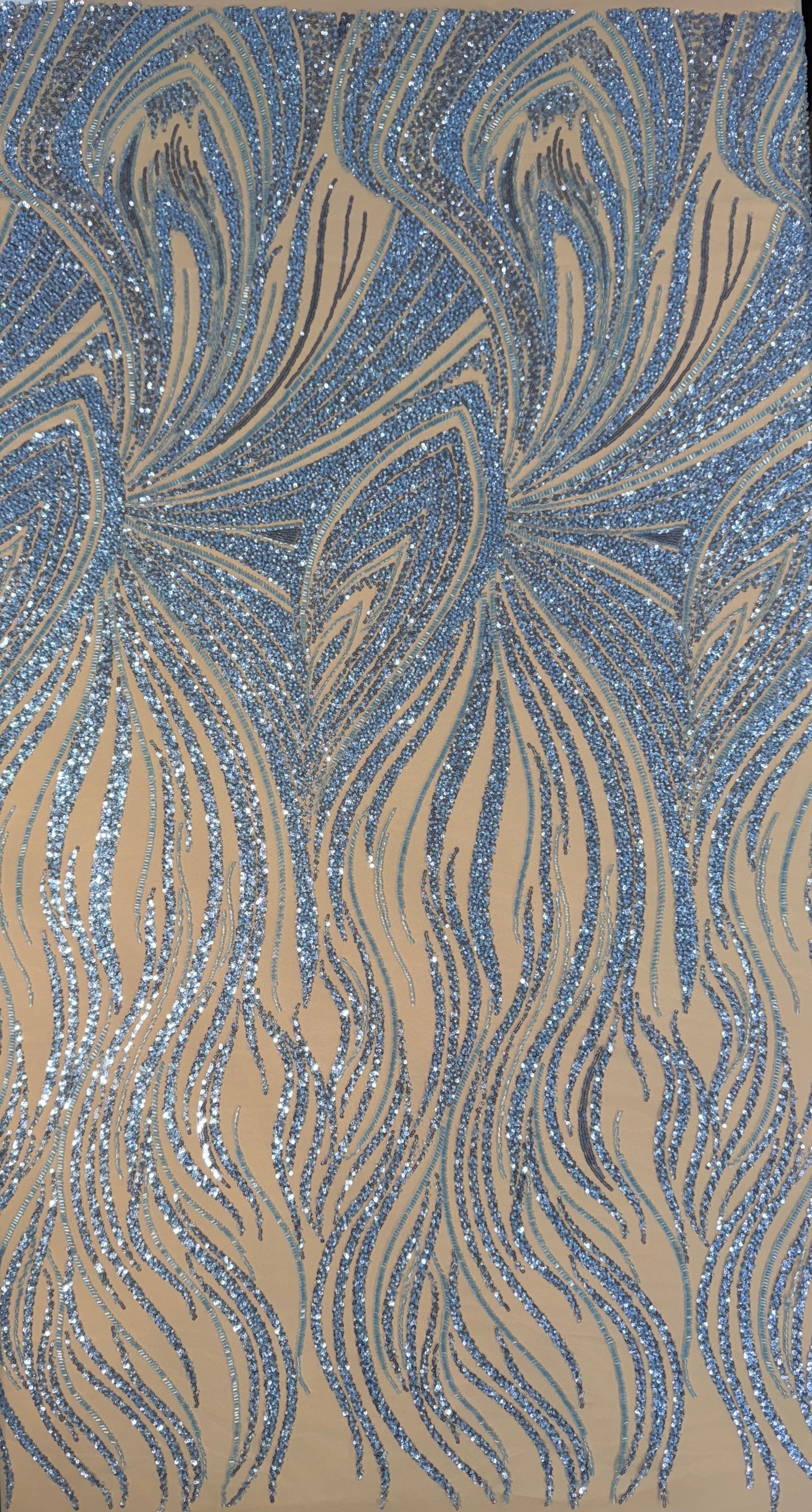 Driftline Beaded Lace Fabric