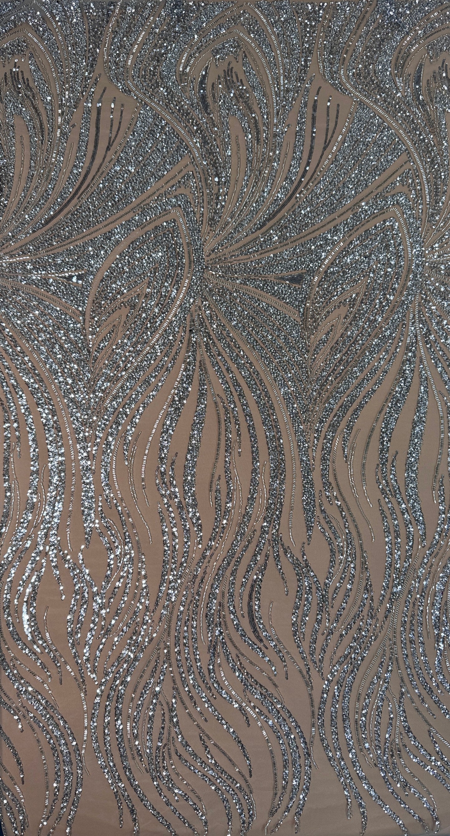 Driftline Beaded Lace Fabric