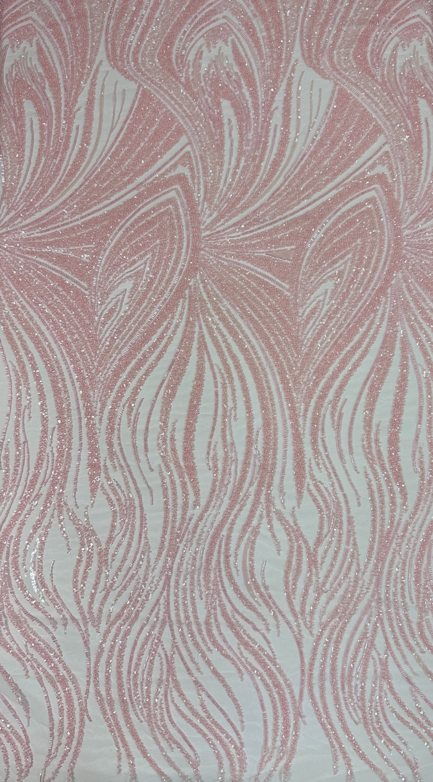 Driftline Beaded Lace Fabric