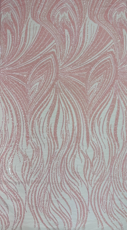 Driftline Beaded Lace Fabric