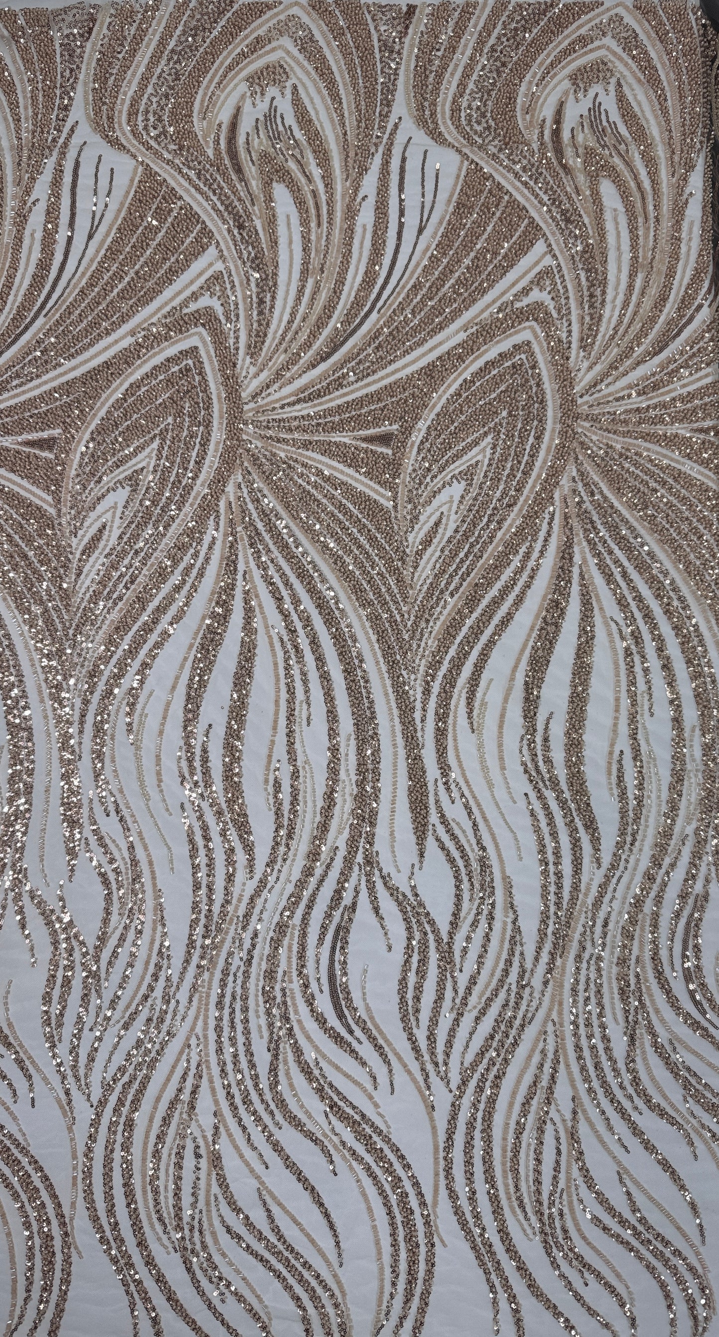 Driftline Beaded Lace Fabric