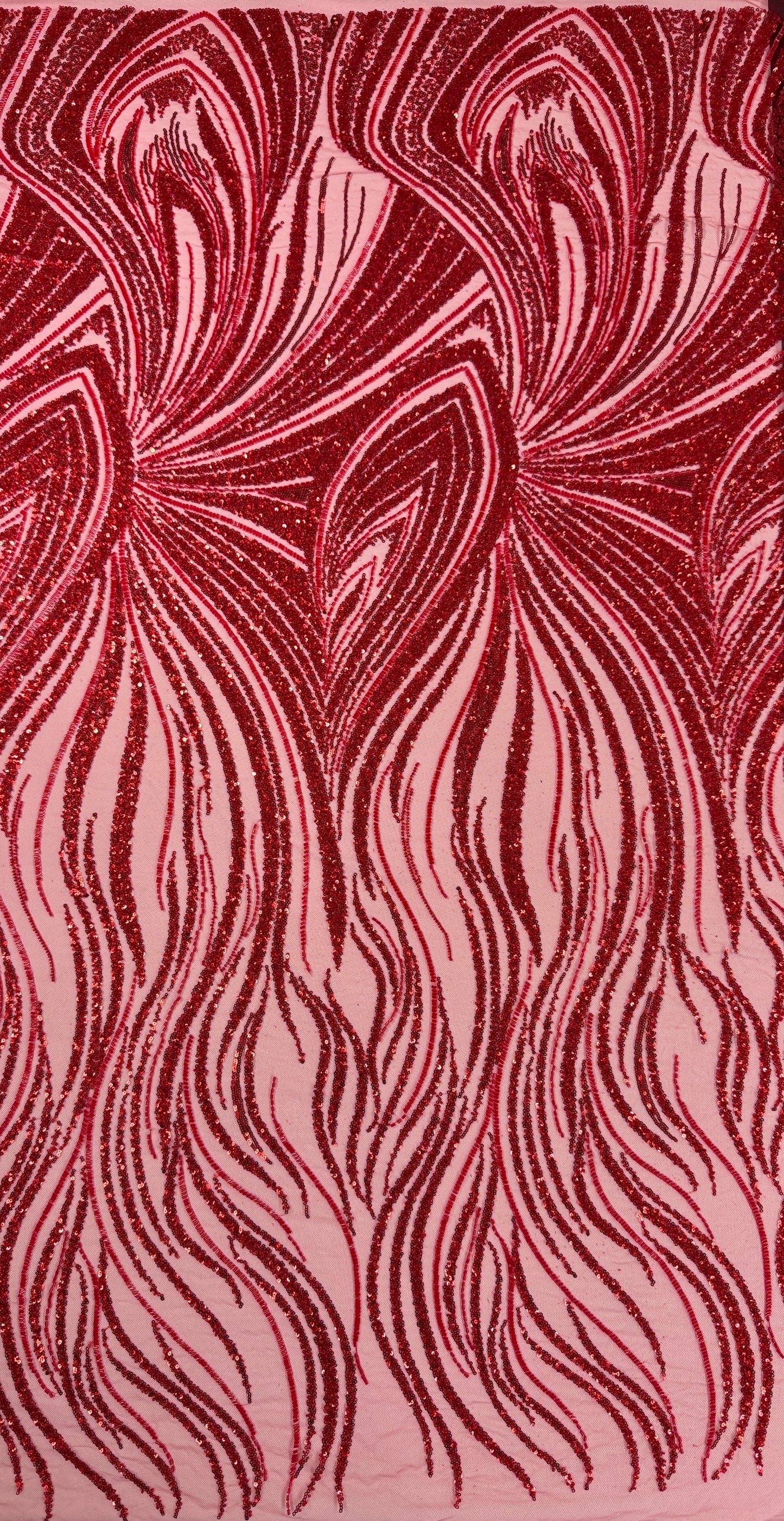 Driftline Beaded Lace Fabric