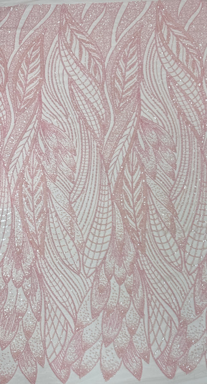 Natural Leaf beaded lace