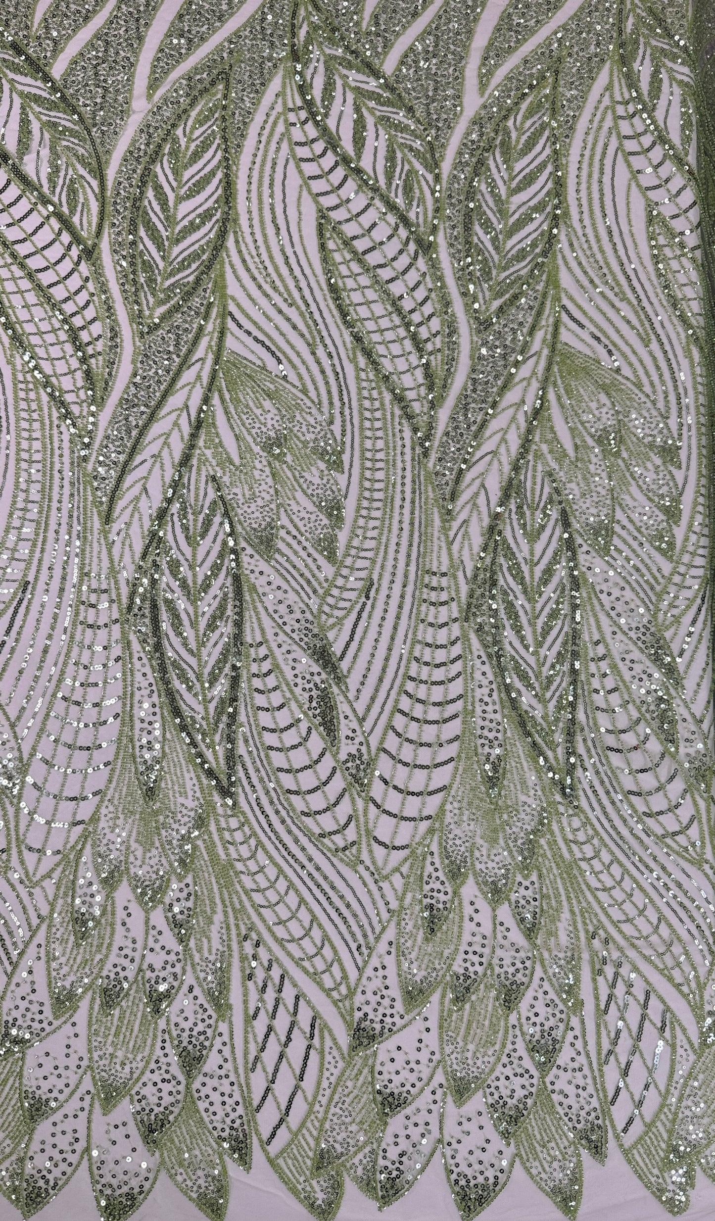 Natural Leaf beaded lace