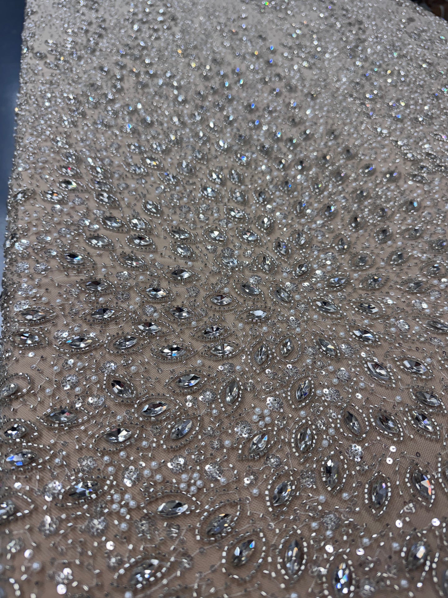 Dazzle Rhinestone beaded lace