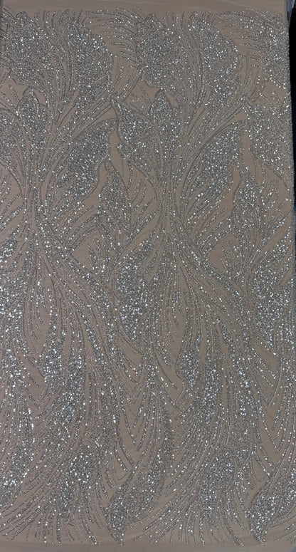 Plume Beaded Lace