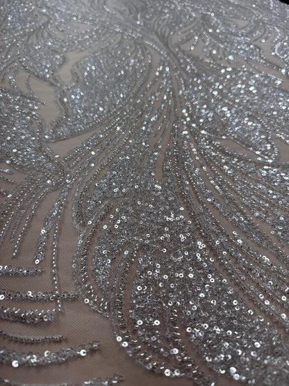 Plume Beaded Lace