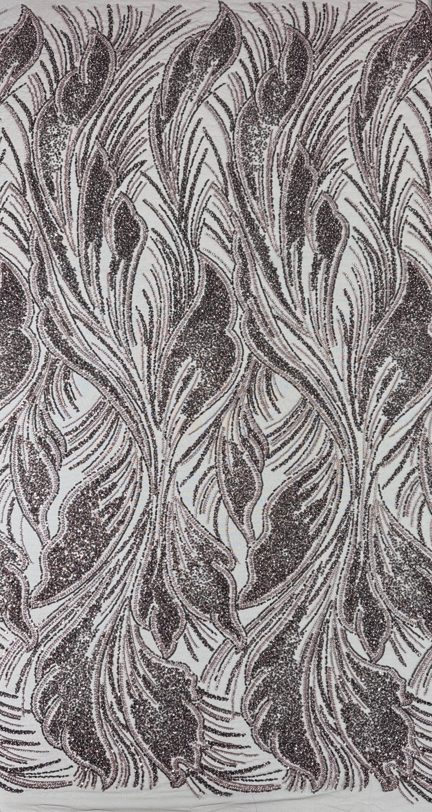 Plume Beaded Lace