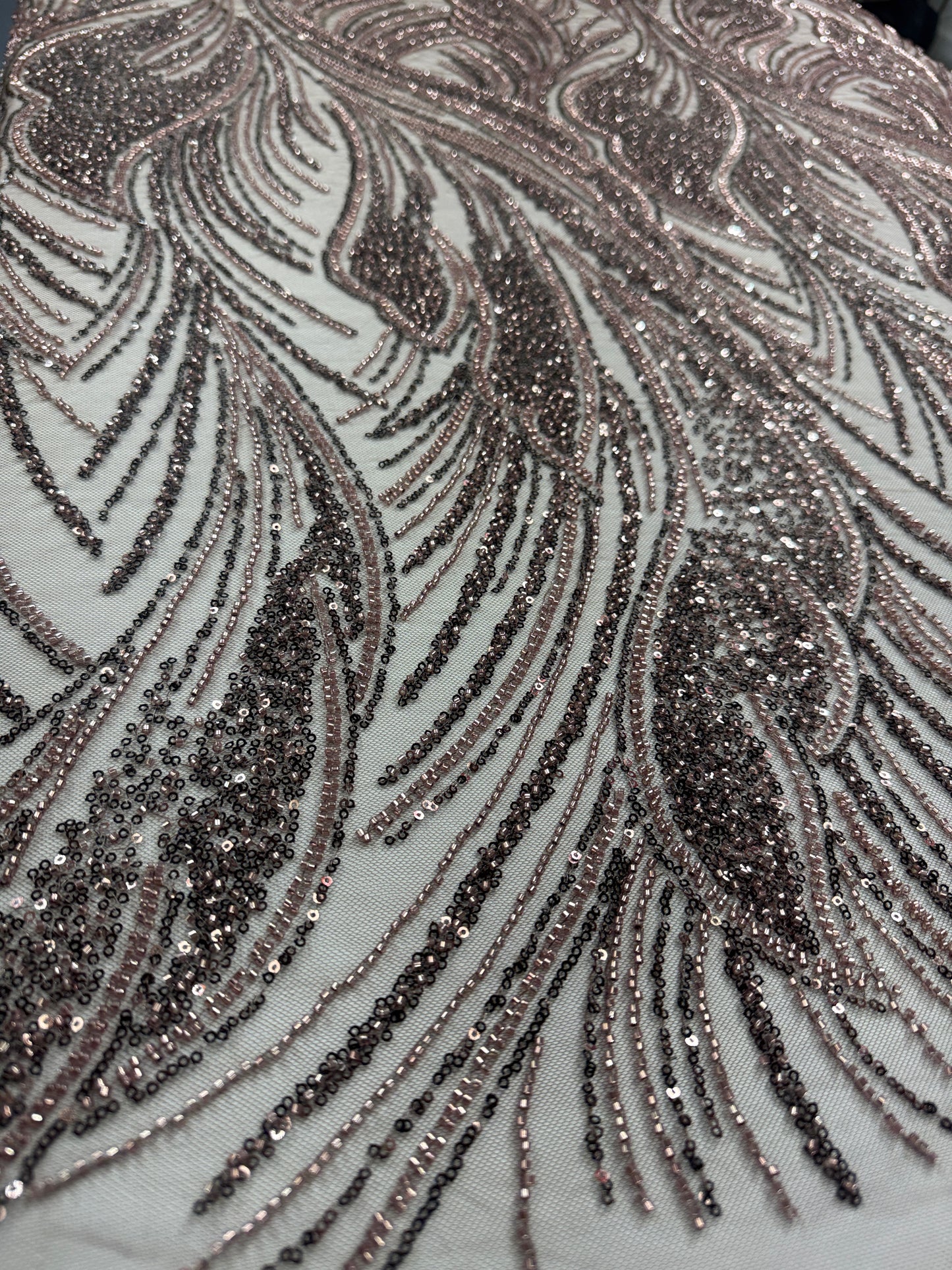 Plume Beaded Lace