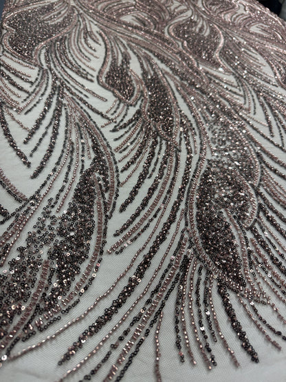 Plume Beaded Lace