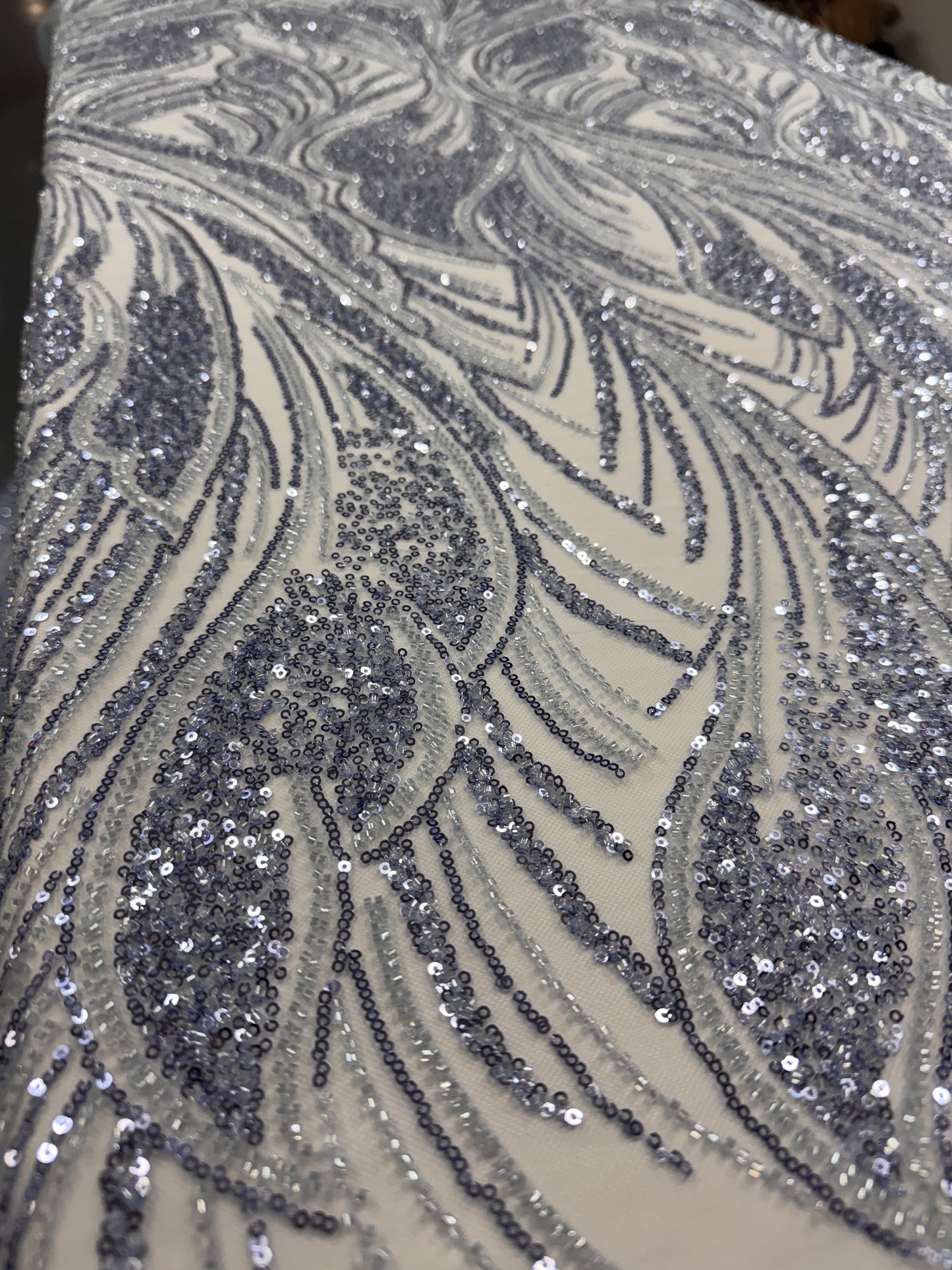 Plume Beaded Lace