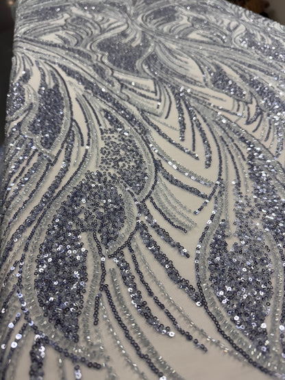 Plume Beaded Lace