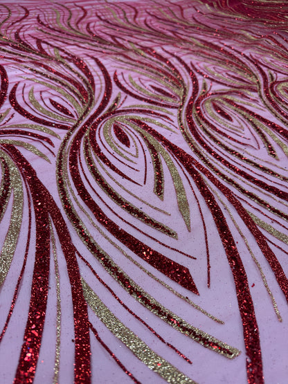 Phoenix glitter mesh