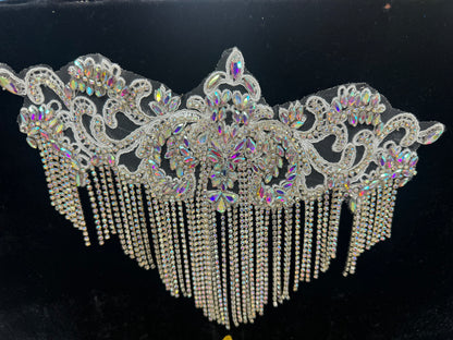 Rhinestone Fringe Applique