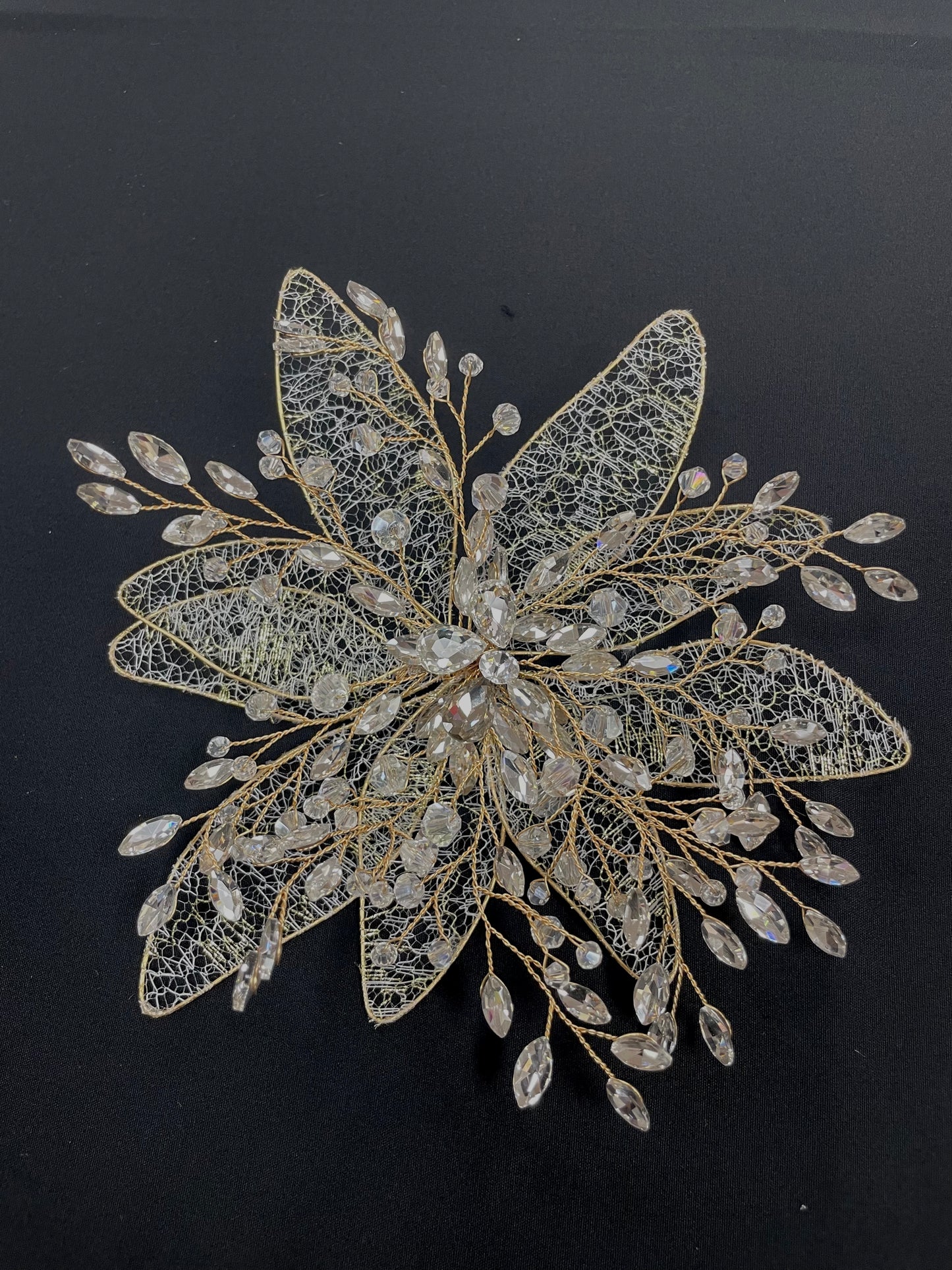 Large sheer round 3d flower